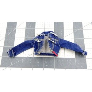 Barbie Doll Clothes Generation Girl Denim Blue Jean Jacket Coat Mattel 1998 Palm